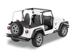 Bestop 90020-15 Duster Deck Cover Black Denim With Factory Hardtop Removed. Fixed Price $207.94.