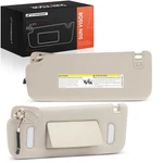 A-premium 2X Warm Gray Sun Visor W/mirror & Lights Front For Chevrolet Silverado. Fixed Price $117.26.