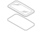 Genuine Nissan Sunroof Glass 91210-6MA1A. Fixed Price $923.29.