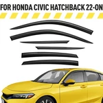 Rain Guards Vent Visors Shade For 2022-2026 Honda Civic Hatchback. Fixed Price $57.74.