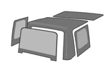 Rampage 912835 Factory Replacement Soft Top Fits 97-06 Wrangler (tj). Fixed Price $443.79.