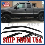 Fit 1999-2016 Ford F250 F350 Ext Cab Window Visors Sun Rain Guards Deflectors. Fixed Price $29.49.