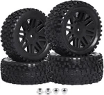Hobbypark Front & Rear Wheels And Tires 12MM Hex Hub With Foam For Redcat Shockw. Fixed Price $30.40.