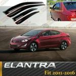 For Hyundai Elantra 2011-2016 Window Visors Shade Rain Guards Vent Deflectors. Fixed Price $35.99.