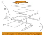 Genuine Mopar Sunroof Wind Deflector 68346651AA. Fixed Price $169.93.