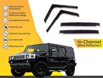 Wind Deflectors Channel For Hummer H2 2003-2009 4-PCS Sun Visors Rain Guard. Fixed Price $106.21.