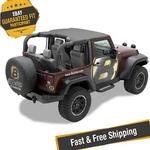 Bestop 52586-35 Black Diamond Targa-style Header Bikini For Jeep Wrangler Jk. Fixed Price $122.78.