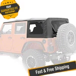 Smittybilt 9080235 Oem Replacement Soft Top For 2007-2009 Jeep Wrangler Jk 4 Dr. Fixed Price $278.74.