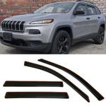 In-channel Smoke Window Visors Sun Vent Rain Guard Fit 2014-2021 Jeep Cherokee. Fixed Price $31.99.