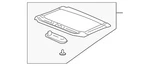 Genuine Honda Sunshade Assembly *YR239L* (ivory) 70600-SDA-A01ZB. Fixed Price $120.05.