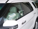 In-channel Rain Guards For Land Rover Range Evoque ( 4 Piece Set). Fixed Price $125.00.