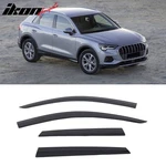Fits 19-25 Audi Q3 Low Profile Style Tape-on Window Visors Vent Rain Deflectors. Fixed Price $42.99.