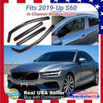 For 2019-UP Volvo S60 In-channel Vent Window Visors Sun Rain Guard Deflectors. Fixed Price $59.89.