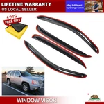 Fits 07-14 Chevy Tahoe Gmc Yukon Window Visors Sun Guard Rain Deflector Vent 4PC. Fixed Price $26.99.