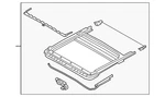 Genuine Nissan Sunroof Assembly 91306-9HB0A. Fixed Price $1220.98.