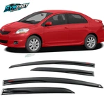 Window Visor For 07-13 Toyota Yaris Sedan Mugen Style Guard Shade Smoke Acrylic. Fixed Price $41.99.