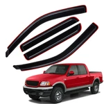 In-channel Mount Rain Guard Window Visor Fits 2001-2003 Ford F-150 Crew Cab. Fixed Price $43.95.