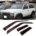 Fits 90-95 Nissan Pathfinder 4DR Channel 4PCS Window Visors Rain Sun Guard. Fixed Price $30.38.