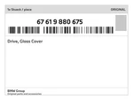 Genuine Bmw Drive, Glass Cover 67-61-9-880-675 New. Fixed Price $400.14.