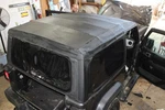 18-25 Wrangler Black Cloth 2DR Overhead Roof Soft Rag Top Assy Back Glass Oem. Fixed Price $664.99.
