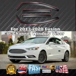 In-channel Window Visor Sun Rain Guard Shade Deflector Fits Ford Fusion 2013-20. Fixed Price $59.59.