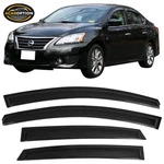 Fits 13-19 Nissan Sentra 4DR Window Visors Rain Sun Guard Vent Pieces Set. Fixed Price $25.98.