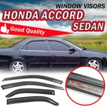 For 98-02 Honda Accord Sedan Window Visors Shade Guard Deflector W/ 3D Mugen. Fixed Price $42.49.