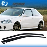 Fit 96-00 Honda Civic Hatchback Slim Style Window Visor Rain Sun Guard Deflector. Fixed Price $27.55.