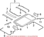 Genuine Oem Sunroof Seal For Bmw 54107430946. Fixed Price $98.98.