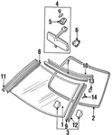 Genuine Nissan Reveal Molding 72761-30P00. Fixed Price $166.01.