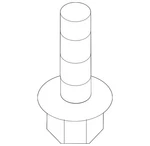 Genuine Ford Insert Panel Screw W717268-S439. Fixed Price $6.95.