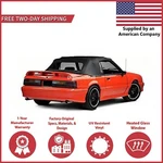1983-90 Ford Mustang Convertible Soft Top W/ Dot Approved Glass Window, Black. Fixed Price $310.61.