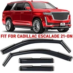 Rain Guards Vent Visors Shade For 2021-2026 Cadillac Escalade Shatterproof. Fixed Price $62.99.