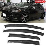 Fits 2012-2018 Ford Focus Window Visors Side Door Rain Vent Shade Deflectors. Fixed Price $26.98.