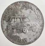1959 Shell Morris-minor Token Coin Collectable Grade A1462. Fixed Price $10.59.