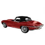 Jaguar Xke 1961-1971 Convertible Top Black Cloth With Plastic Window. Fixed Price $412.77.
