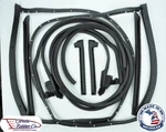 Chevrolet Corvette: K012: 73-77 T-top/door Weatherstrip Kit 9 Pcs. Fixed Price $497.28.
