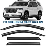 Rain Guards Vent Visors Shade For 2023-2026 Honda Pilot Shatterproof. Fixed Price $68.24.