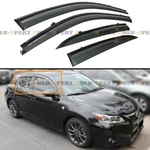 For 2011-17 Lexus CT200H Blk Trim Vip Clip-on Window Visor Rain Guard Deflector. Fixed Price $45.99.