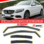 In-channel For Mercedes-benz C-class W205 Sedan 15-21 Window Visors Rain Guards. Fixed Price $47.49.