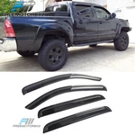Window Visors Fits 05-15 Toyota Tacoma Double Cab Rain Sun Guard Shade Deflector. Fixed Price $28.99.