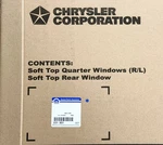 Tinted Soft Top Window Kit Set 3PC Jeep Jk Wrangler Unlimited Oem Mopar 82213831. Fixed Price $380.00.