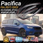 For Chrysler Pacifica 17-23 In-channel Vent Window Visors Rain Guard Deflectors. Fixed Price $54.99.